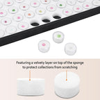 Ikee Design White Foam Gem Jars Showcase Stackable Display Tray - Image 3