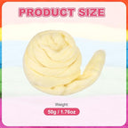 MECCANIXITY Wool Roving Yarn Soft Felting Wool 50g/1.76oz Pure Chunky Roving - Image 2