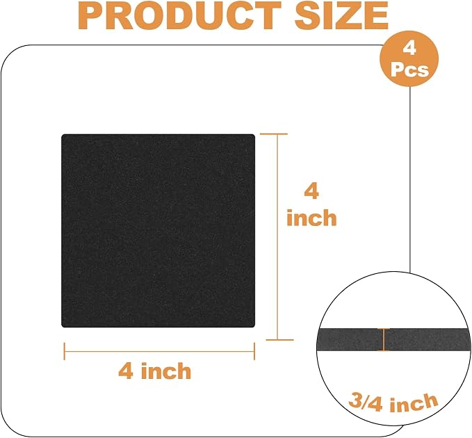 Storystore 4 Pcs 3/4" Thick Foam Padding Sheets - Image 2