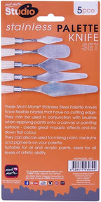 Mont Marte Studio Palette Knife Set, 5 Piece. Selection of Different Sizes and - Image 7