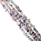 LAIDANLA Fluorite 400pcs Natural Chip Stone Beads 5-8mm Healing Crystal - Image 2
