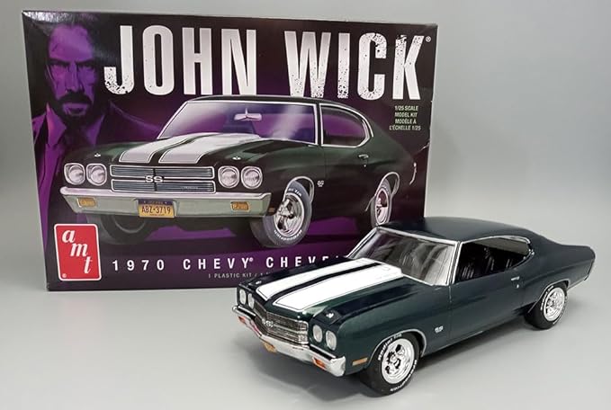 AMT 1970 Chevy Chevelle John Wick 1:25 Scale Model Kit - Image 5