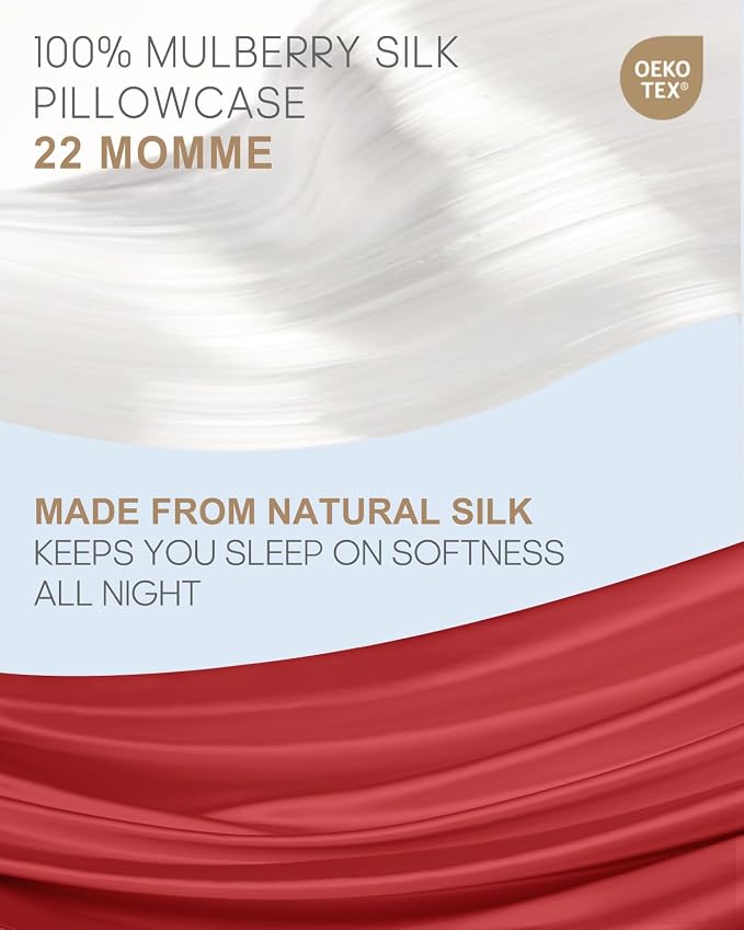 THXSILK 100% Pure Mulberry Silk Pillowcase - Image 4