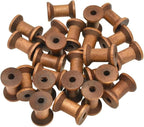 HAHIYO 1.2Inch/3cm 25PCs Light Brown Color Wood Spool by Unknown