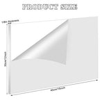 Roowest 4 Pcs 12 x 16 Inch, 1/8 Inch Thick White Acrylic Sheets Plastic White - Image 2