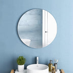 12'' Round Wall Mirror Tiles Self Adhesive Circle Mirror - Image 7