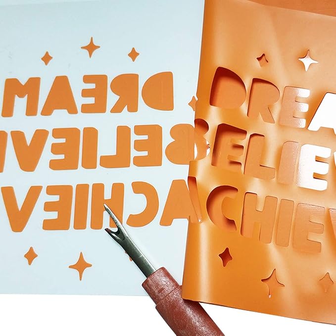 guangyintong Heat Transfer Vinyl Orange HTV Rolls, Glossy Surface HTV Vinyl - Image 4
