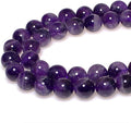 MJDCB Natural Dreamy Amethyst Beads Round Stone Beads DIY Loose Beads by MJDCB