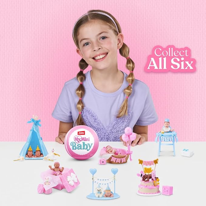 My Mini Birthday Series 1 by ZURU – Collectible Mystery Capsule Baby Doll - Image 6