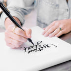 Hand Lettering Pens, Refillable Calligraphy Pens Brush Marker Pens Set Black - Image 7