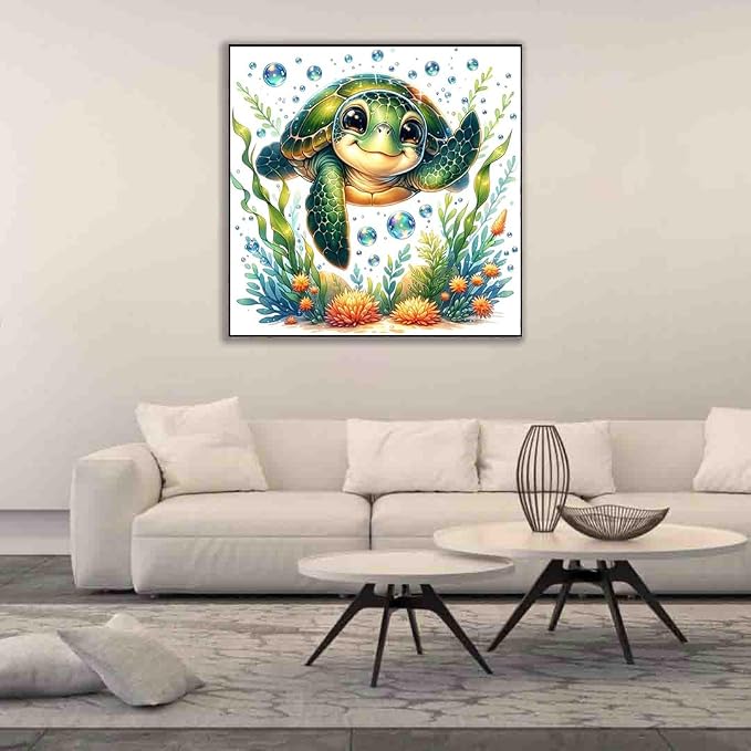 Sea Turtle Cross Stitch Kits for Adults Beginner, Counted Cross Stitch Kits - Image 3