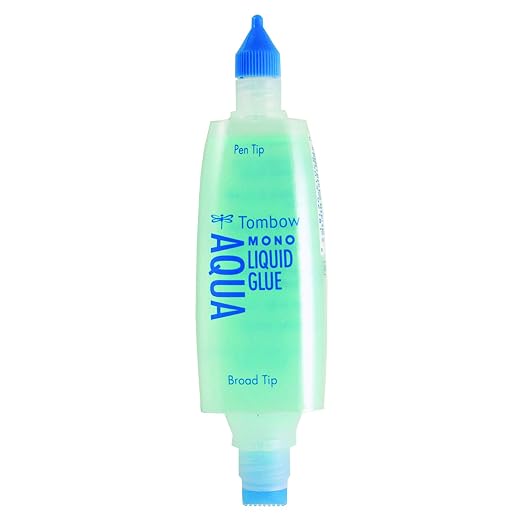 Tombow 52180 Mono Aqua Liquid Glue, 1.69 Ounce, Dual Tip Dispenser - Image 2