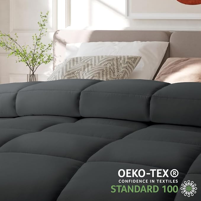 COHOME California King Size Comforter, All-Season Quilted Down Alternative - Image 6