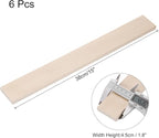 MECCANIXITY 6pcs Wood Sticks, 3/8"x 1.8" x 15" Rectangle Wooden Cube Wood - Image 2