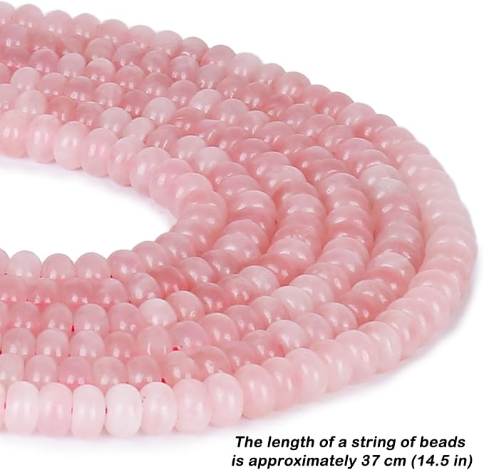 ICAI Beads 5x8mm Natural Beads Rondelle Spacer Loose Beads - Image 2