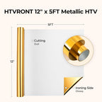 HTVRONT Silver Metallic HTV Vinyl - Image 3