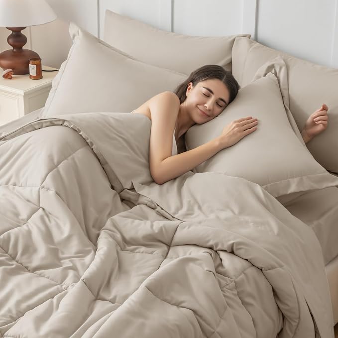 JOLLYVOGUE Twin XL Comforter Set, Ultra-Soft Bed in a Bag Twin XL Size 5 Pieces - Image 6