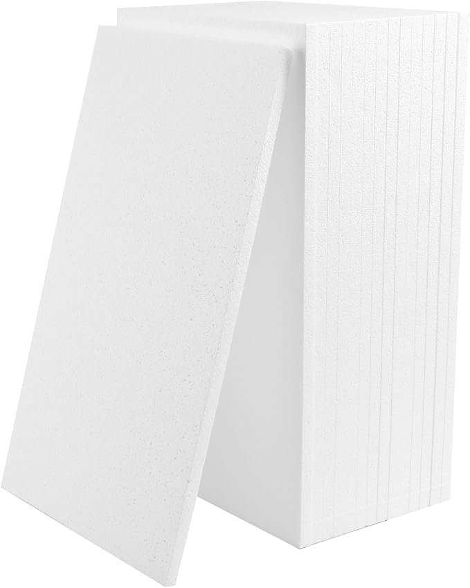 AMZQNART 15pcs 17x11x0.5in Craft Foam Blocks White - Image 4