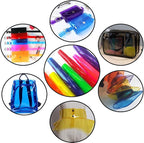 30x135cm Transparent PVC Vinyl, 0.4mm Neon Solid Color Waterproof Fabric Super - Image 4