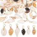 PH PandaHall Shell Pendants Spiral Seashells Craft Charms Cowrie Sea Shells by PHPandaHall