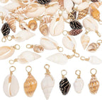 PH PandaHall Shell Pendants Spiral Seashells Craft Charms Cowrie Sea Shells by PHPandaHall
