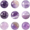 FASHEWELRY 50Pcs Natural Amethyst Cabochons Flat Back Gemstone Cabochons 12mm by FASHEWELRY