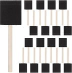 18 Pcs Foam Paint Brushes, 2 Inch Sponge Paint Brush, Wood Handle Sponge Foam by Unknown