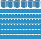 6 Rolls 196.8 Ft Bulletin Board Borders by Bermoge
