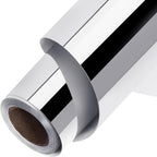 TORC Metallic HTV Heat Transfer Vinyl Roll 12" x10ft Silver Iron on Vinyl by TORC