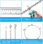 50 Feet Stainless Steel Chains for Jewelry Making, Anezus Jewelry Chain Bulk - Image 4