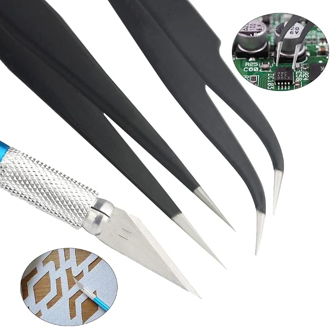 Professional 9 PCS Model Tools Kit Modeler Basic Tools Craft Set Hobby Building - Image 7