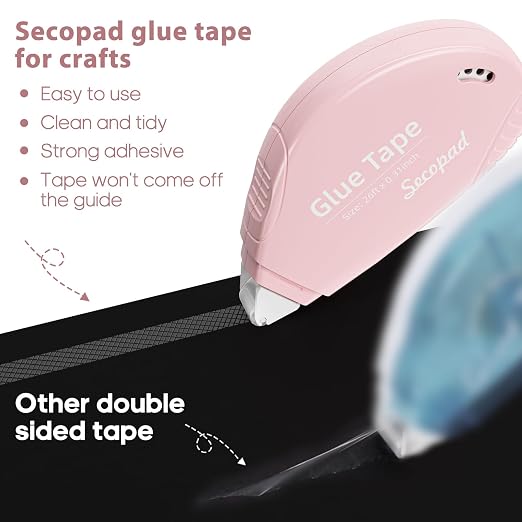 Secopad 8 Pack Scrapbook Tape, Double Sided Tape - Image 3