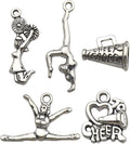 50 PCS Cheerleader Charms Collection, Cheer and School Spirit Gymnastics Girl by Youdiyla