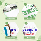 HTV Heat Transfer Vinyl, Fruit Green 12pcs 12" x 10" Iron-on Vinyl | Iron On - Image 3