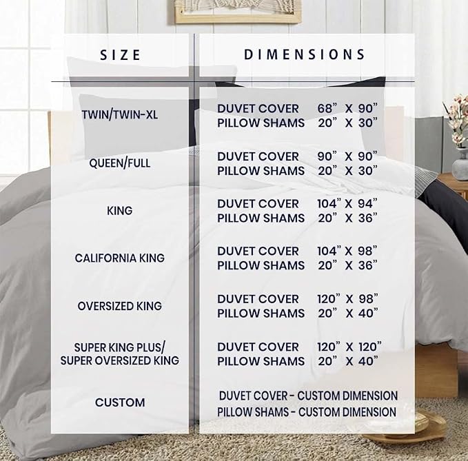 Kotton Culture 3 Pc Queen Size Duvet Cover Set- 100% Egyptian Cotton 600 Thread - Image 3