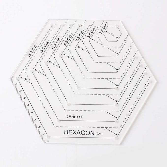 Quilting Ruler Set, 45 Degrees | 60 Degrees Ruler | Sewing Crafts Accessories - Image 2