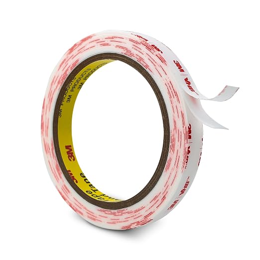 3M Double Sided Mounting Tape 0.5''x15.4Ft | Heavy Duty Waterproof 0.025in by 3MFullRangeProducts