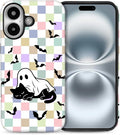 Case for iPhone 16, Scratch Resistant Hybrid Double Layer Hard Shell，Ghost by Toulas