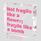 Feminist Wall Art Desk Decor for Women by MUZRUYOU