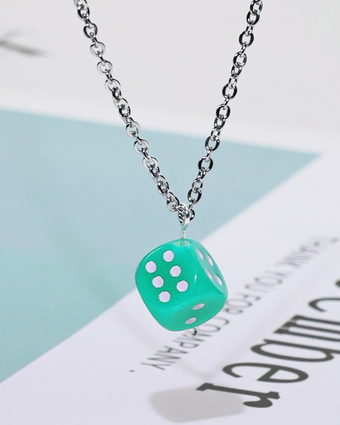 Tupalizy 10mm Acrylic Dice Beads Small 6 Sided Dice Charms - Image 5