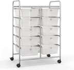 Giantex 10 Drawers Rolling Cart, Classroom Organizers, Storage Cart - Image 9