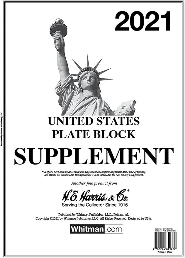 H.E. Harris & Co. United States Postage Stamp Plate Block Album Supplement by Unknown