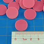 LITKO 18mm Game Tokens | Bingo, Board & Card Counters | Set of 25 | Pink | 3mm - Image 2