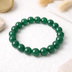 60pcs Round Loose Green Agate Beads - Image 4