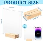 Bercoor 5 Pack 5x7 Inch Blank Clear Acrylic Sign - Image 2