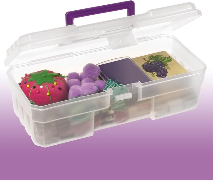 Akro-Mils 12-Inch ProBox Plastic Art Supply, Hobby or Craft Storage Toolbox - Image 10