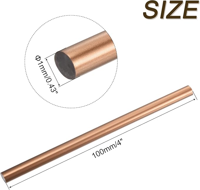 uxcell Mini Hot Glue Sticks for Glue Gun 11mm x 200mm Bronze Red 12pcs - Image 2