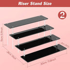 4 Tier Acrylic Display Risers, Cupcake Stand | Large Dessert Display - Image 2