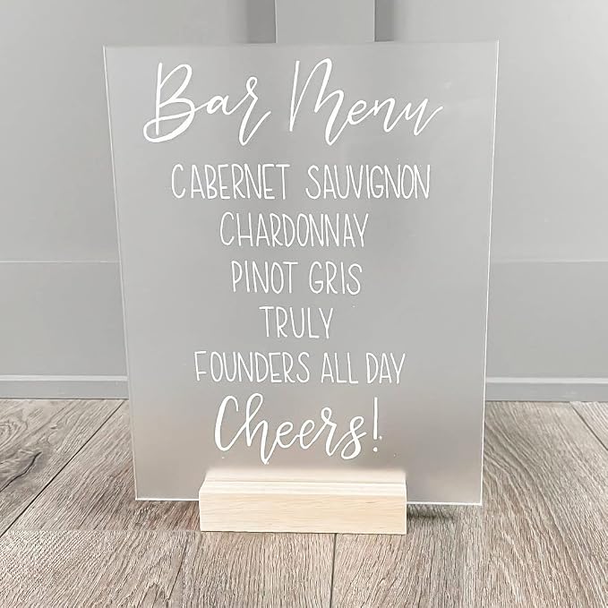 10 Pack 8x10 Inch Frosted Acrylic Signs Blank, DIY Blank Frosted Acrylic Sheet - Image 4
