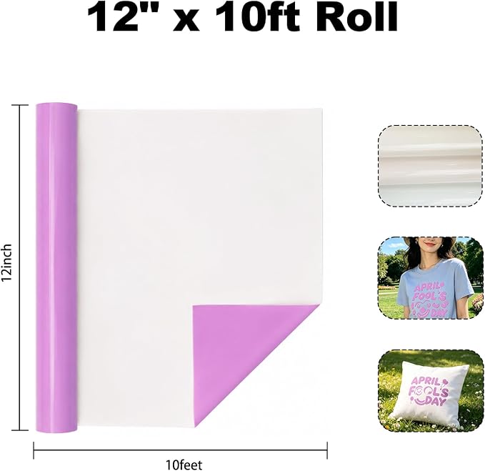 FUNKAKA UV Color Changing Heat Transfer Vinyl HTV Roll - Image 3